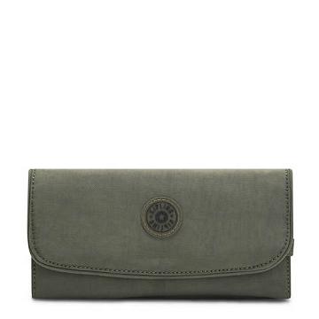 Kipling Money Land Snap Wallets Green Moss | AU 1788RV